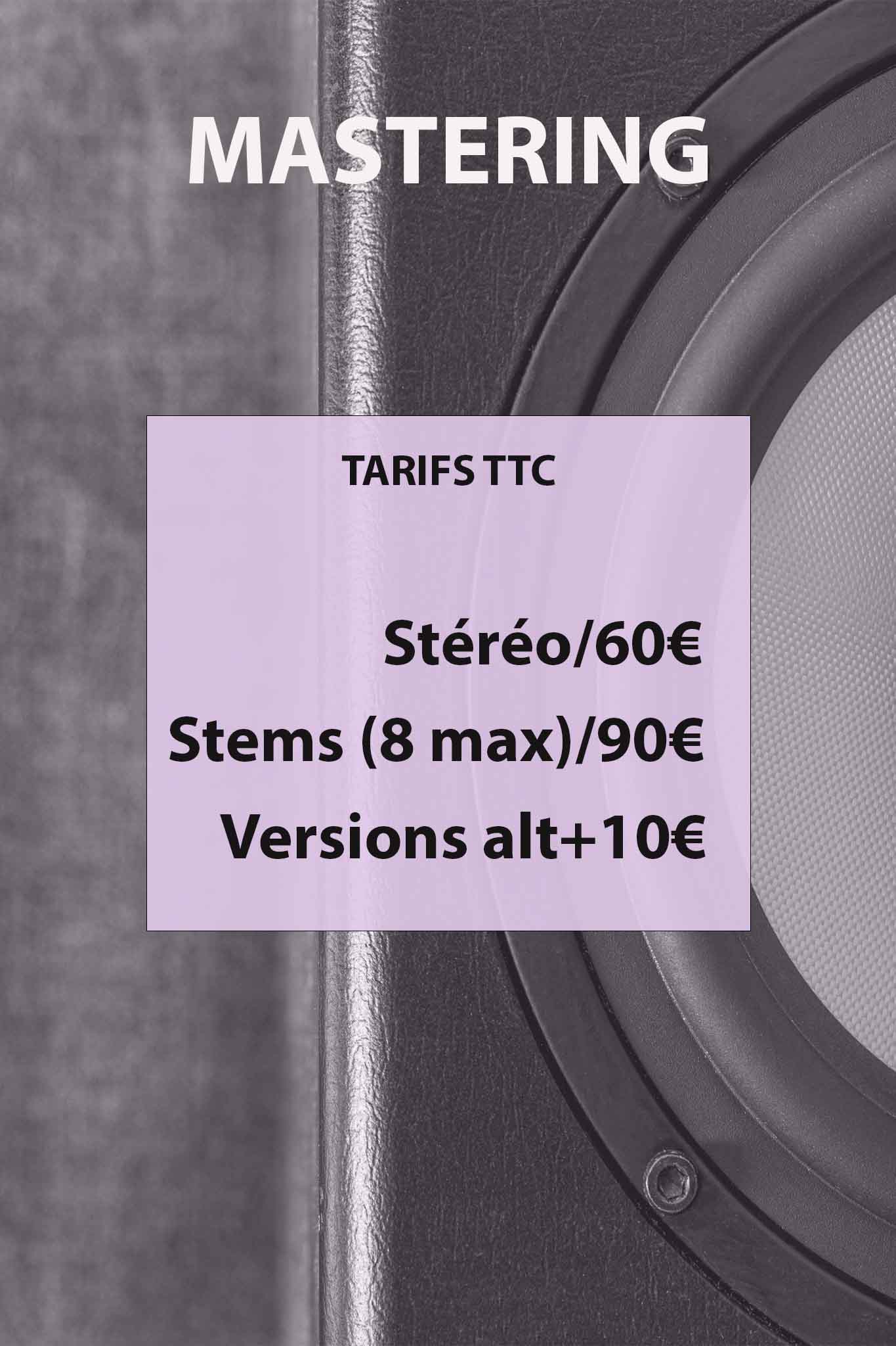 tarifs mixage