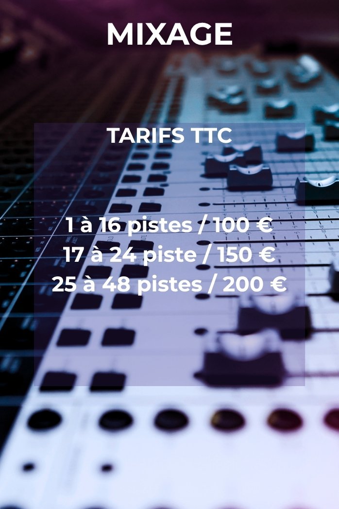 tarifs mixage